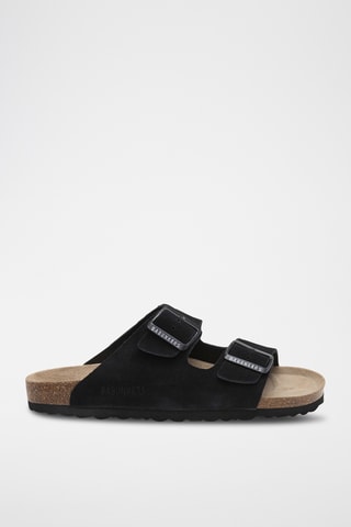 Mules em nobuck - Preto