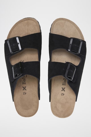 Mules em nobuck - Preto