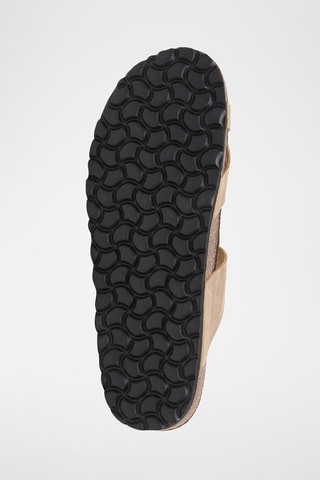 Sandálias em couro - Bege