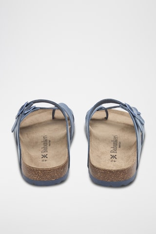 Sandálias em couro - Azul