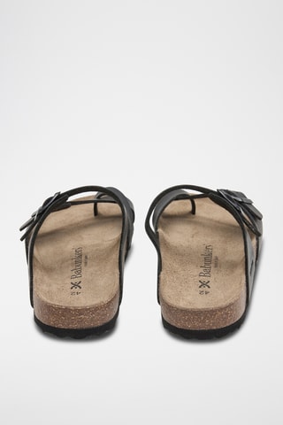 Sandálias em couro - Preto