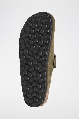 Sabot in pelle scamosciata - Verde