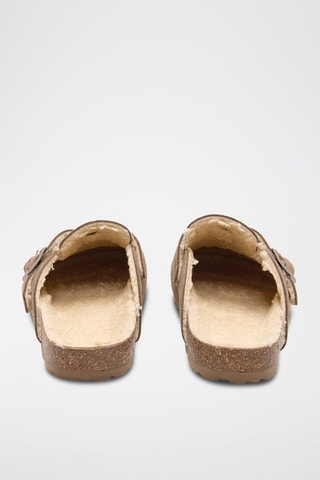 Sabot in pelle scamosciata - Marrone