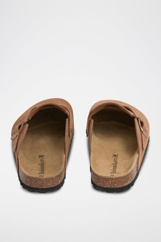 Sabot in pelle scamosciata - Marrone