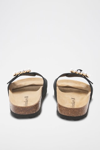 Mules em couro - 
Preto