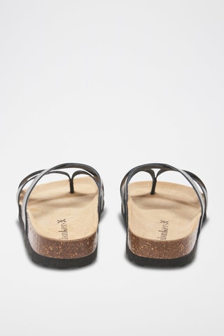 Mules em couro - 
Preto