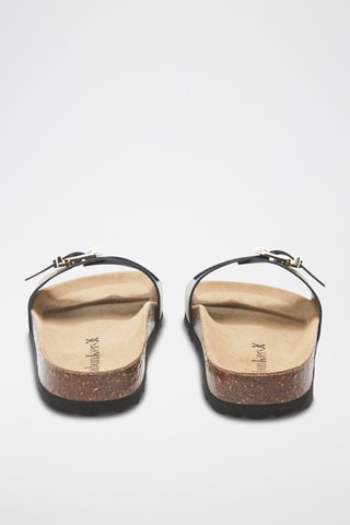 Mules em couro - 
Preto