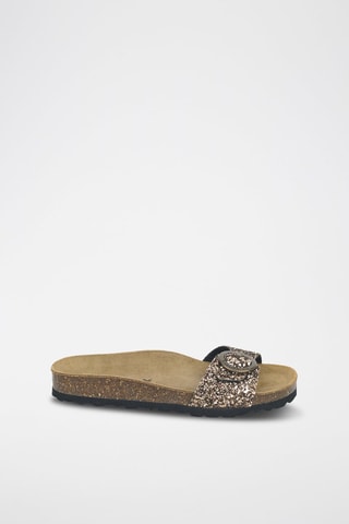 Mules em couro 
Preto