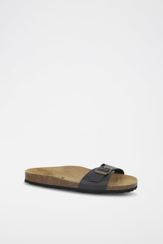 Mules em couro 
Preto