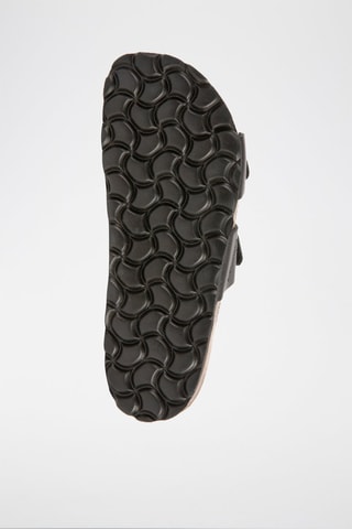 Mules em couro Rosso Preto