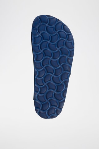 Mules em couro Ibiza Azul