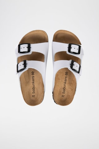 Mules em couro Ibiza Branco