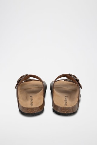 Mules em couro Ibiza Castanho