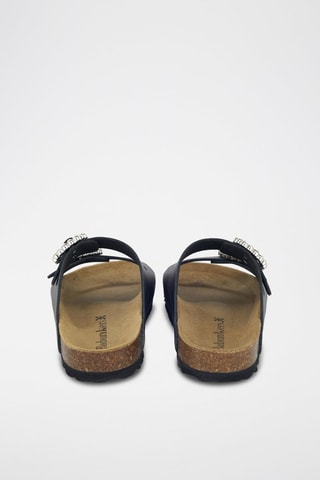 Mules em couro 
Preto