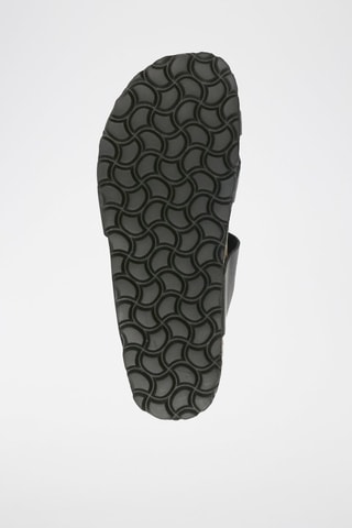 Mules em couro 
Preto