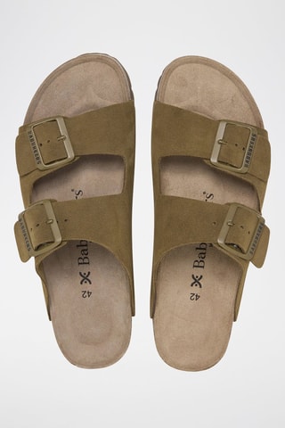 Mules em nobuck - Caqui