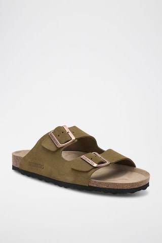 Mules em nobuck - Caqui