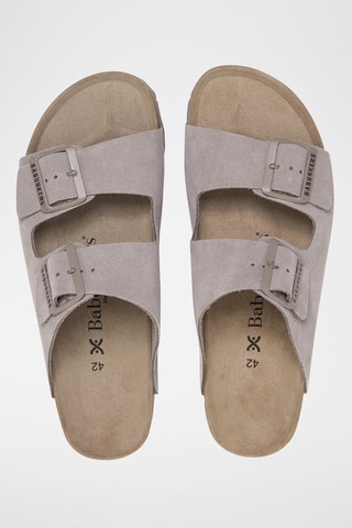 Mules em nobuck - Castanho