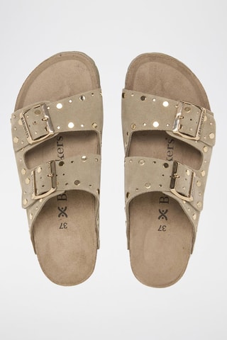 Mules em nobuck - Caqui