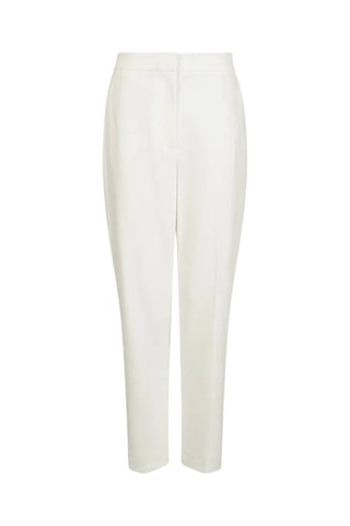 Calças corte cenoura de cintura subida 7/8 Whisper - Branco