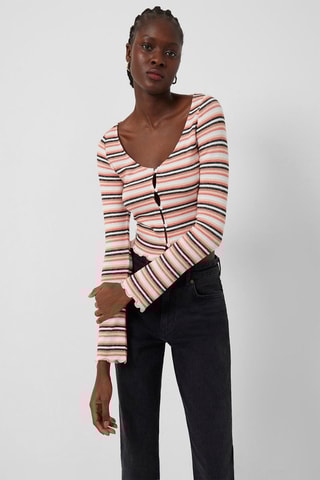 Top Saydie - Blanco y rosa