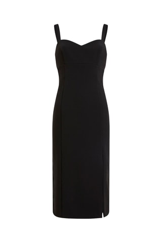 Robe fourreau fendue - Noir