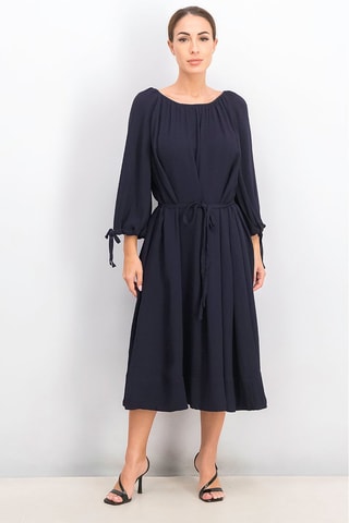 Robe midi Ezmiya - Bleu marine