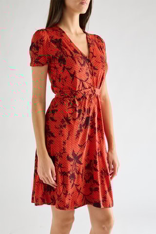 Vestido recto - Rojo