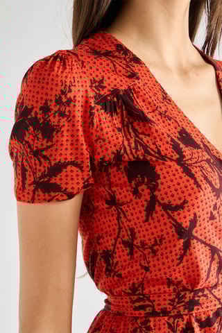 Vestido recto - Rojo