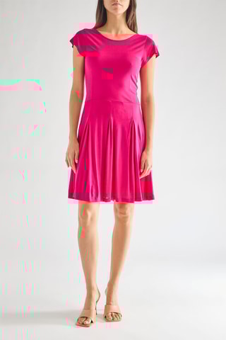 Vestido evasé Meadow - Fucsia