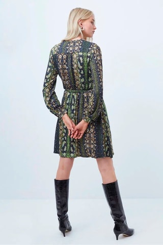 Vestido camisero Ft - Verde