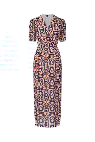 Robe midi Geometric - Orange