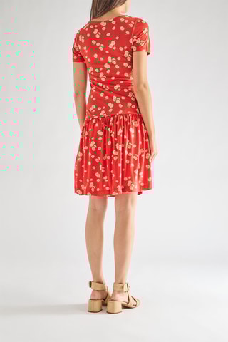 Vestido de talle bajo Tropicana - Rojo