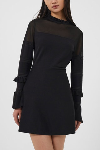 Vestido evasé Lindsey - Negro