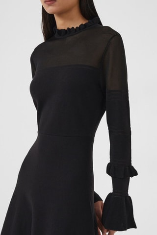 Vestido evasé Lindsey - Negro