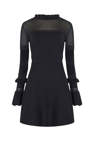Vestido evasé Lindsey - Negro