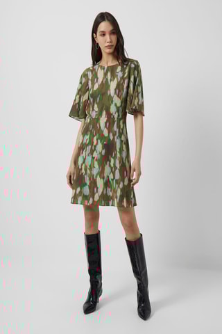 Vestido evasé Innes - Verde