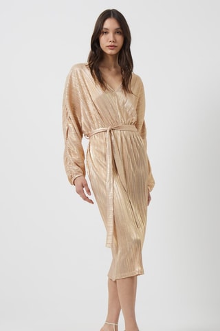 Vestido midi Sky - Dorado