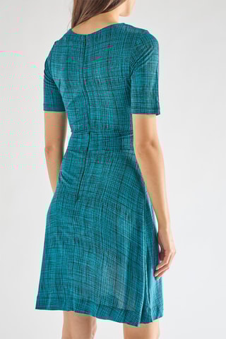 Robe droite Texture - Bleu