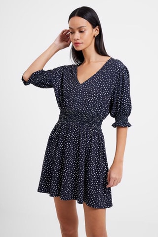 Vestido evasé Meadow - Azul marino