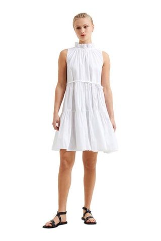 Vestido trapecio Rhodes - Blanco