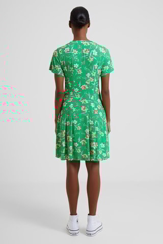 Vestido evasé Camille - Verde