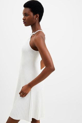 Vestido evasé Mari - Blanco