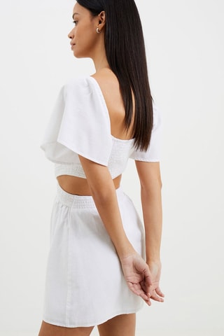 Vestido recto Alania - Blanco