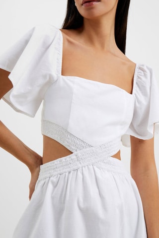 Vestido recto Alania - Blanco