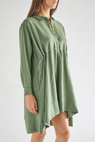 Vestido trapecio Ellesmere - Caqui