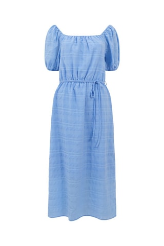 Vestido midi Bardot - Azul claro