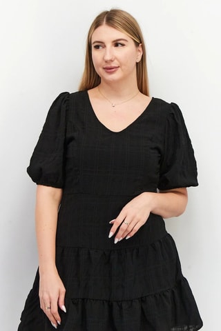 Vestido evasé Vee - Negro