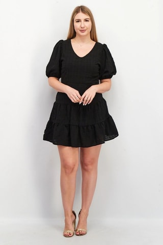 Vestido evasé Vee - Negro