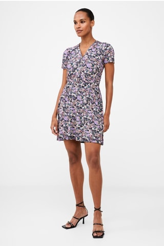 Vestido evasé Tea - Azul marino